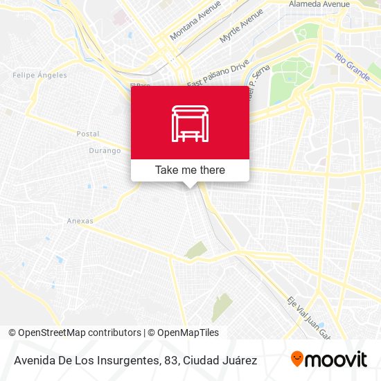 Mapa de Avenida De Los Insurgentes, 83