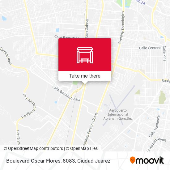 Boulevard Oscar Flores, 8083 map