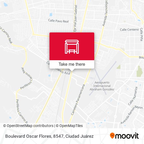 Boulevard Oscar Flores, 8547 map