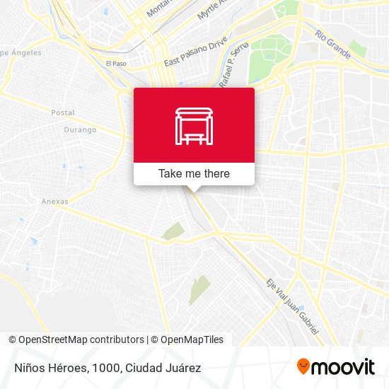 Niños Héroes, 1000 map
