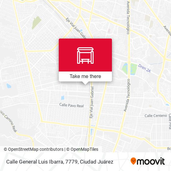 Mapa de Calle General Luis Ibarra, 7779