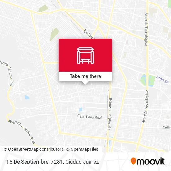 15 De Septiembre, 7281 map