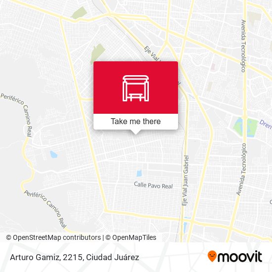 Arturo Gamiz, 2215 map
