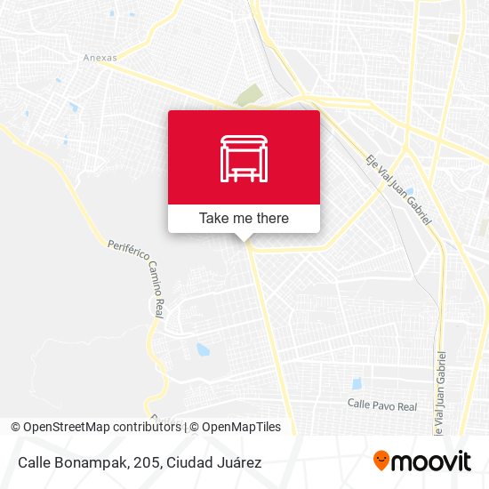 Calle Bonampak, 205 map