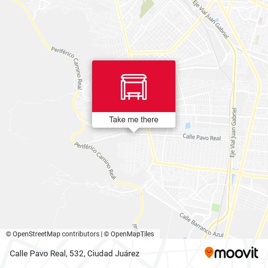 Calle Pavo Real, 532 map