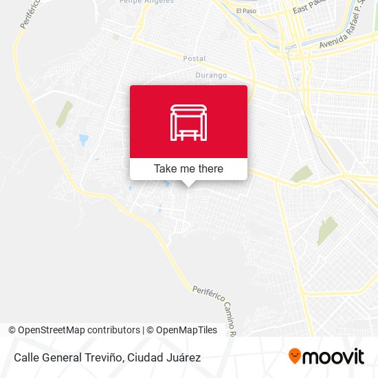 Calle General Treviño map