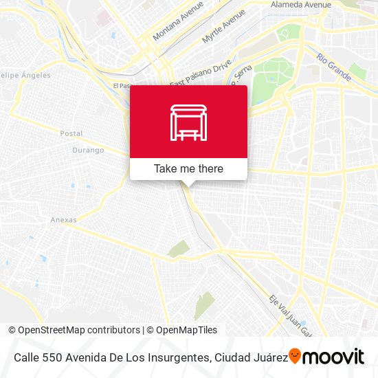 Calle 550 Avenida De Los Insurgentes map