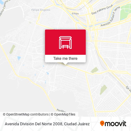 Avenida División Del Norte 2008 map