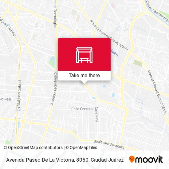 Mapa de Avenida Paseo De La Victoria, 8050