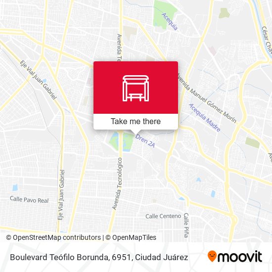 Boulevard Teófilo Borunda, 6951 map