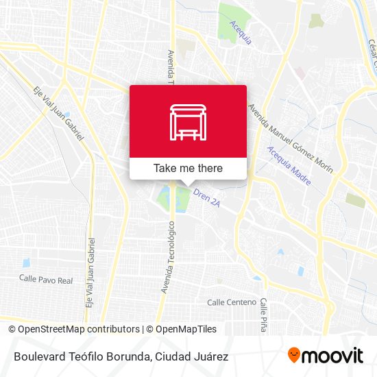 Boulevard Teófilo Borunda map