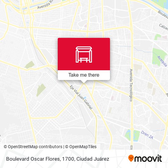 Boulevard Oscar Flores, 1700 map