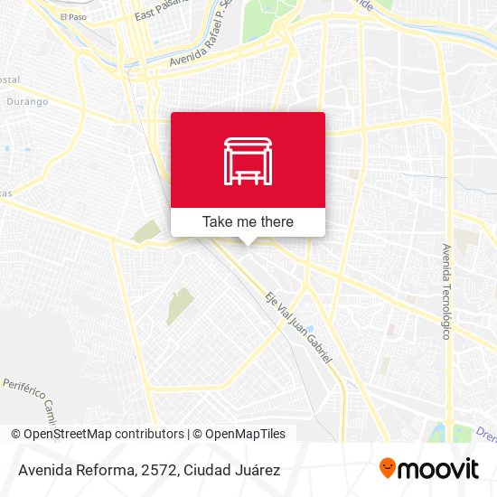 Mapa de Avenida Reforma, 2572