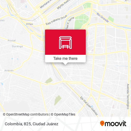 Colombia, 825 map