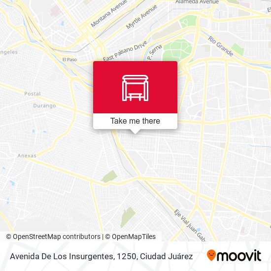 Avenida De Los Insurgentes, 1250 map