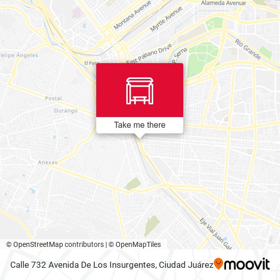 Mapa de Calle 732 Avenida De Los Insurgentes