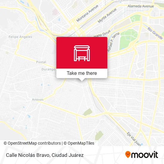 Mapa de Calle Nicolás Bravo