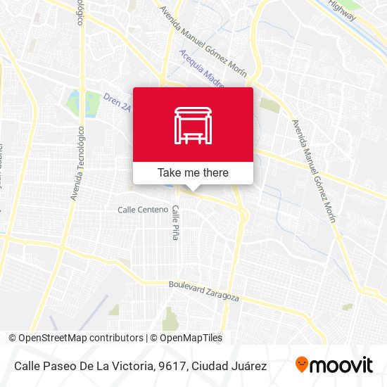 Mapa de Calle Paseo De La Victoria, 9617