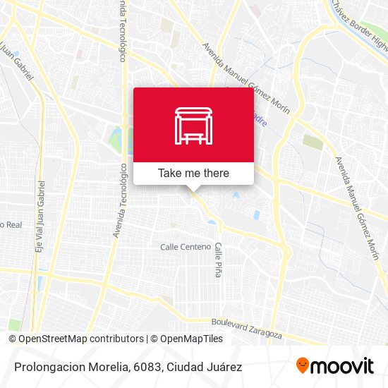 Mapa de Prolongacion Morelia, 6083