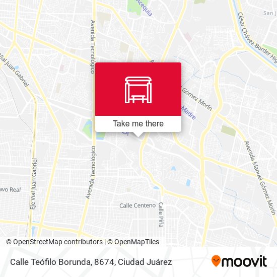 Calle Teófilo Borunda, 8674 map