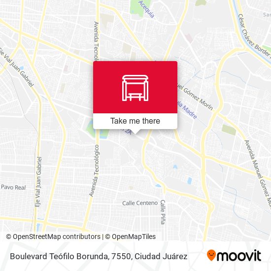 Mapa de Boulevard Teófilo Borunda, 7550