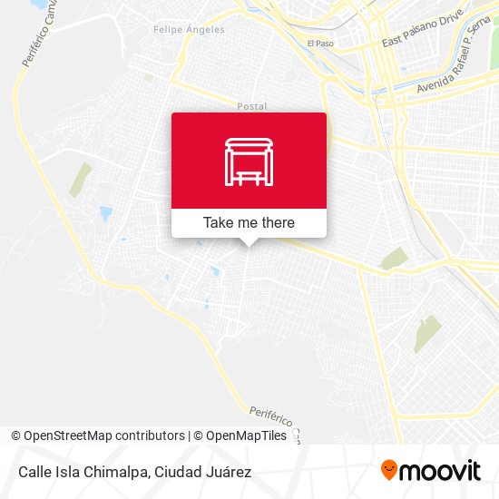 Calle Isla Chimalpa map