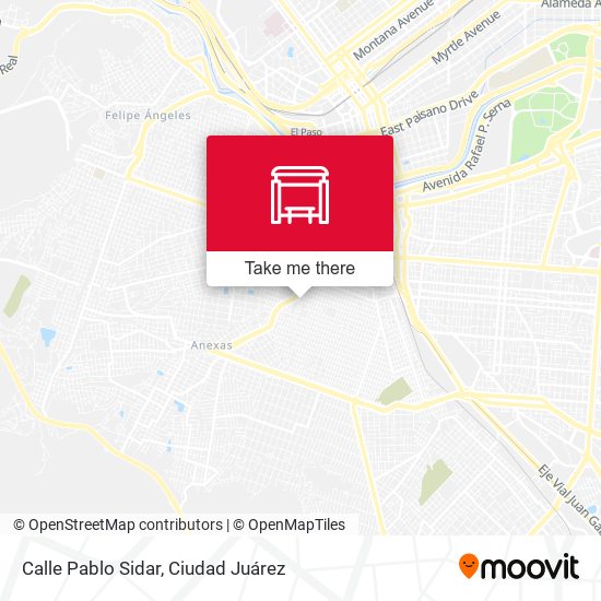 Calle Pablo Sidar map