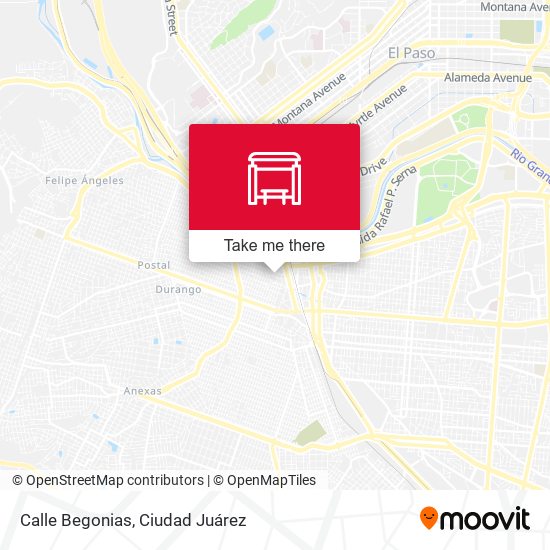 Calle Begonias map