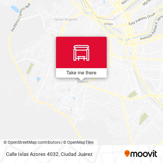 Mapa de Calle Islas Azores 4032