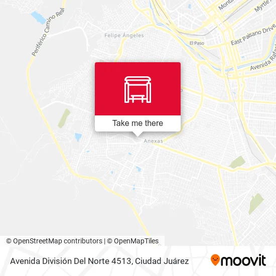 Mapa de Avenida División Del Norte 4513