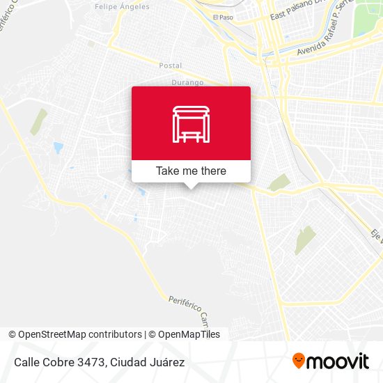 Mapa de Calle Cobre 3473