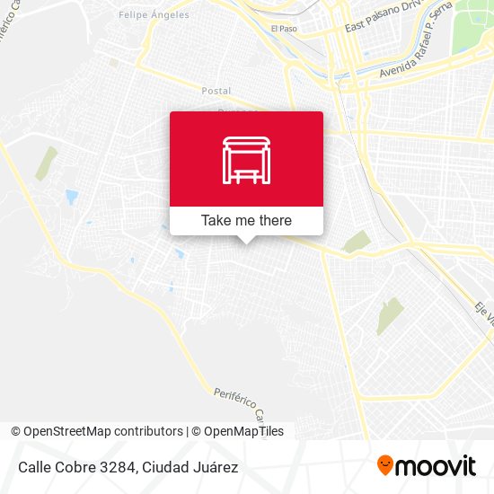 Mapa de Calle Cobre 3284