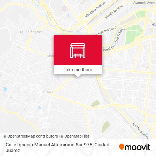 Calle Ignacio Manuel Altamirano Sur 975 map