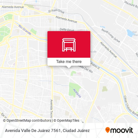 Mapa de Avenida Valle De Juárez 7561
