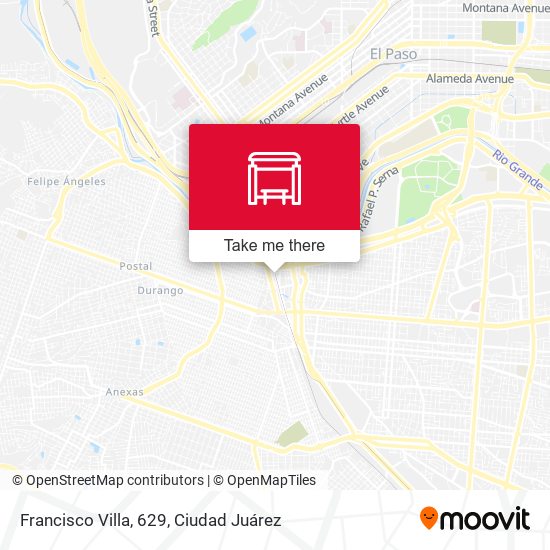 Francisco Villa, 629 map