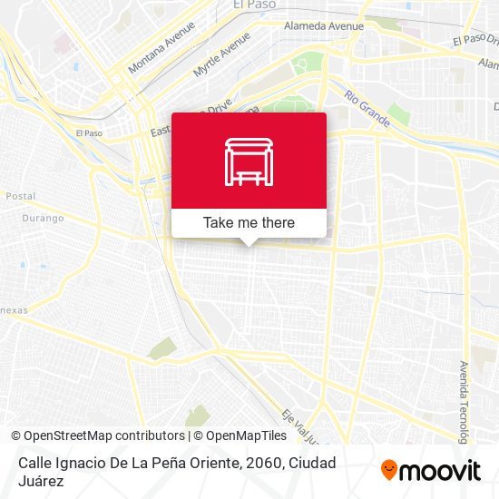 Calle Ignacio De La Peña Oriente, 2060 map
