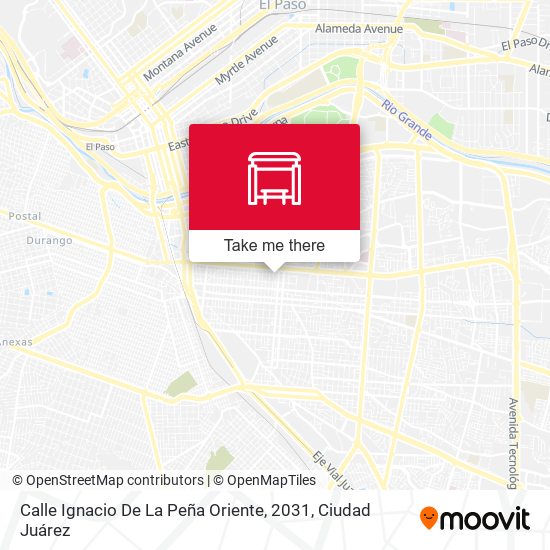 Mapa de Calle Ignacio De La Peña Oriente, 2031