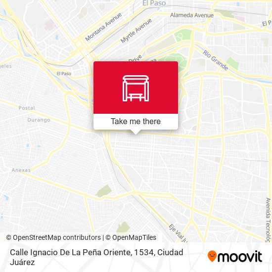 Calle Ignacio De La Peña Oriente, 1534 map