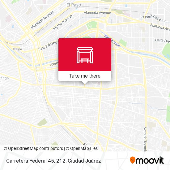 Carretera Federal 45, 212 map