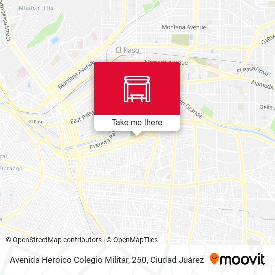 Avenida Heroico Colegio Militar, 250 map
