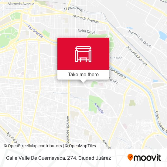 Calle Valle De Cuernavaca, 274 map