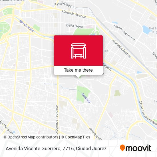 Avenida Vicente Guerrero, 7716 map