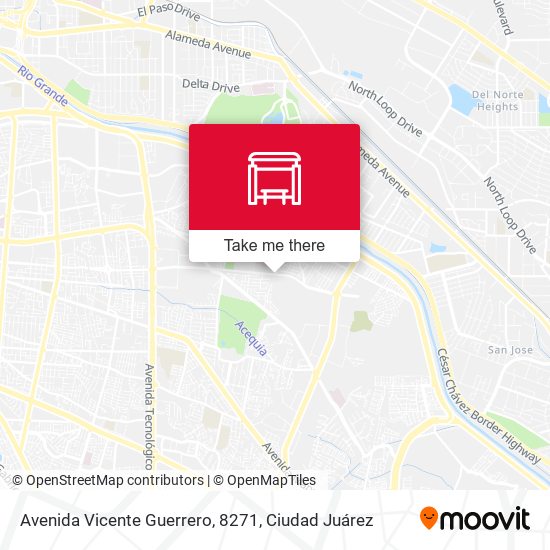 Avenida Vicente Guerrero, 8271 map