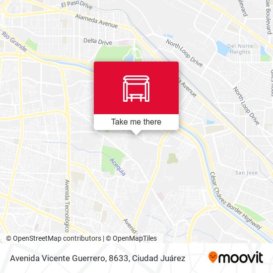 Avenida Vicente Guerrero, 8633 map