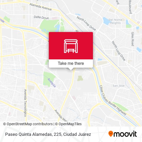Mapa de Paseo Quinta Alamedas, 225