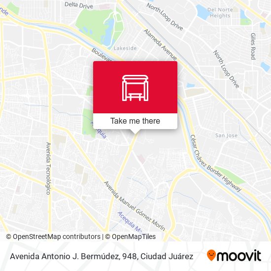 Mapa de Avenida Antonio J. Bermúdez, 948