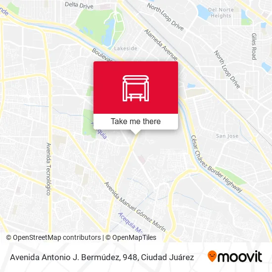 Mapa de Avenida Antonio J. Bermúdez, 948