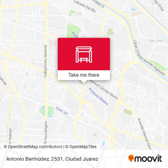 Antonio Bermúdez, 2531 map