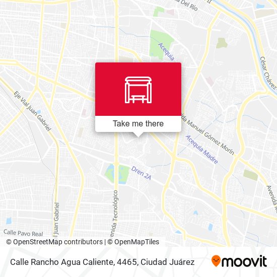 Mapa de Calle Rancho Agua Caliente, 4465