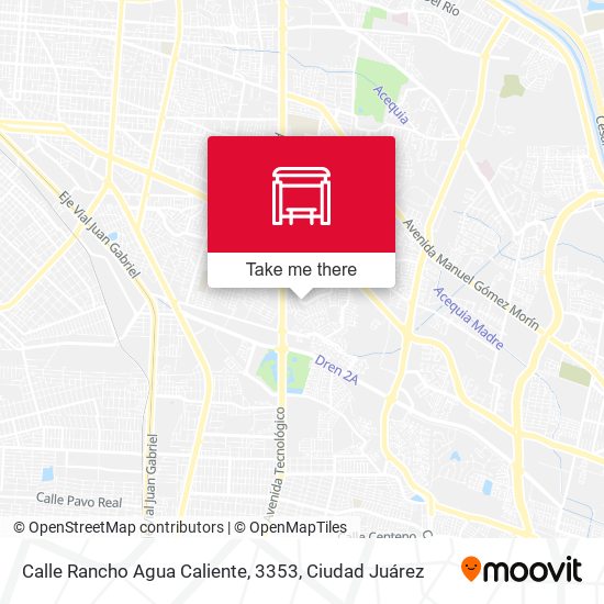Mapa de Calle Rancho Agua Caliente, 3353